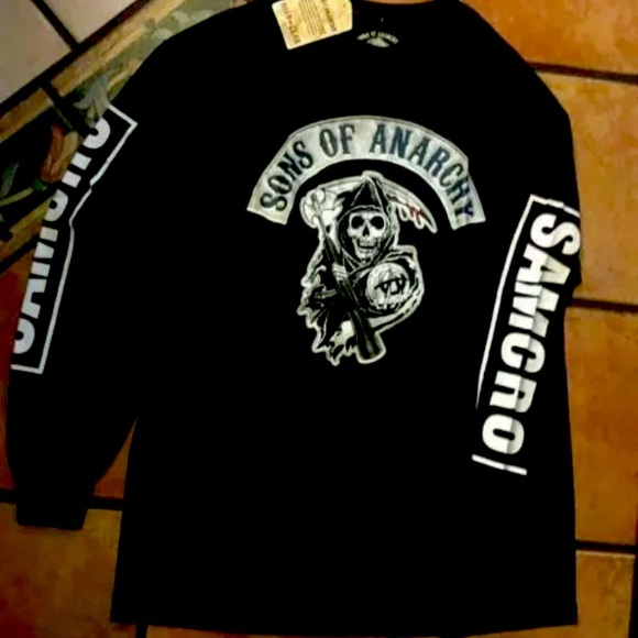 Sons of Anarchy TV Show Licensed Men’s Long  Sleeve Tshirt XL New - Picture 1 of 2